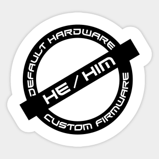 Gender Stamp - Default Hardware - He/Him Sticker